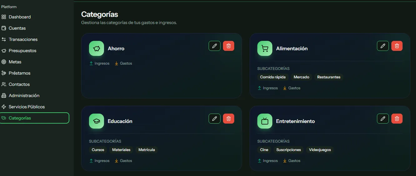 Imagen del proyecto Finanzas Personales 3
